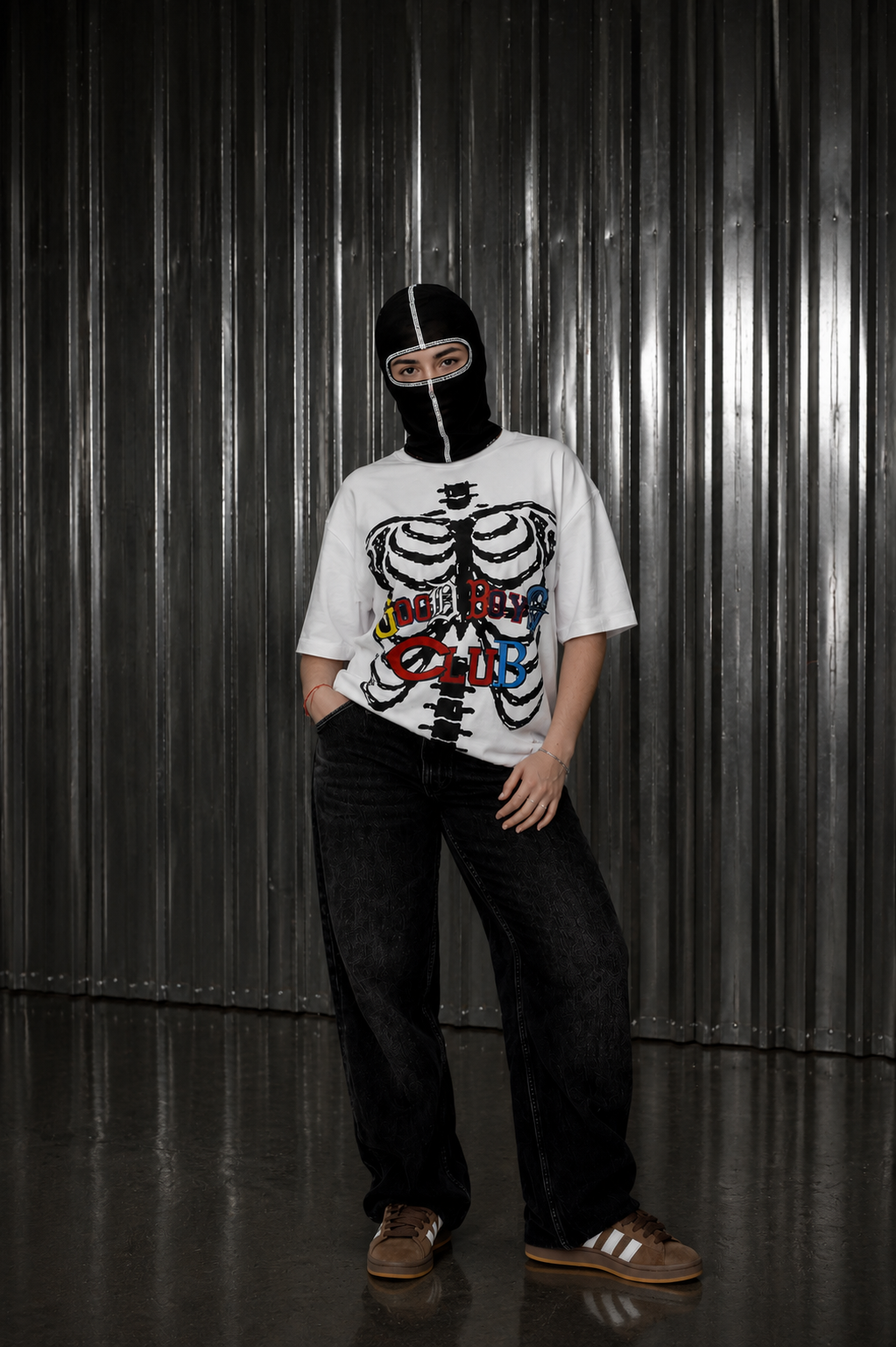 CAMISETA BLANCA GBC SKELETTON SPORTS