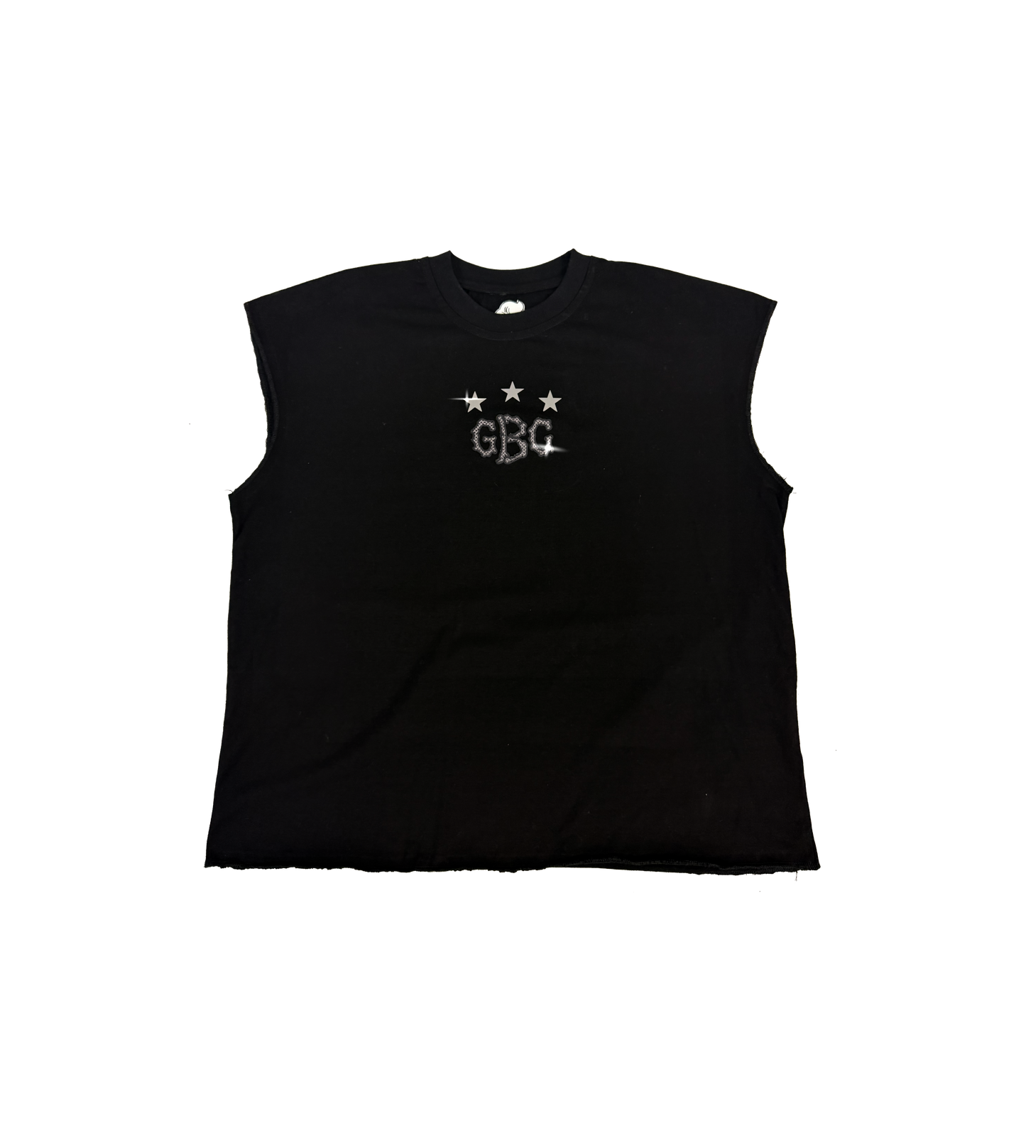 CAMISETA BLACK SLEEVE LESS GB STAR CLUB