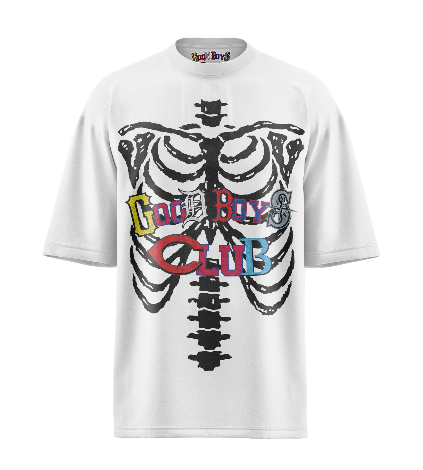 CAMISETA BLANCA GBC SKELETTON SPORTS